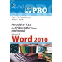 Image of From Zero to A Pro : Miscrosoft Word 2010